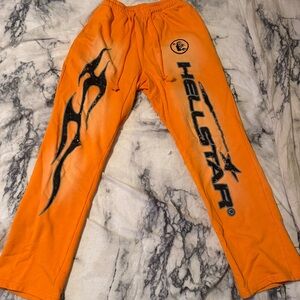 Hellstar flared sweatpants - Orange L
